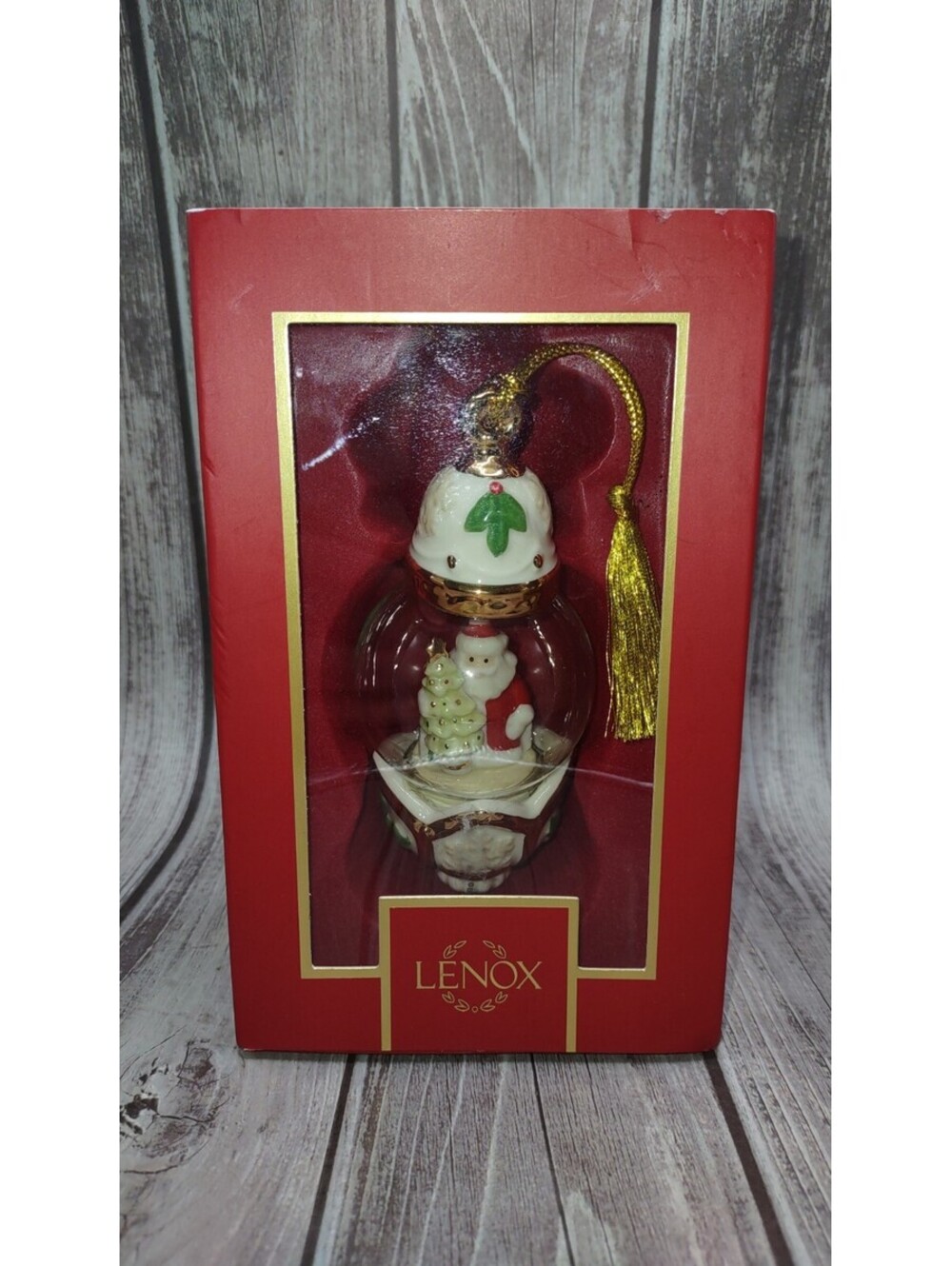 Lenox Santa Globe Ornament